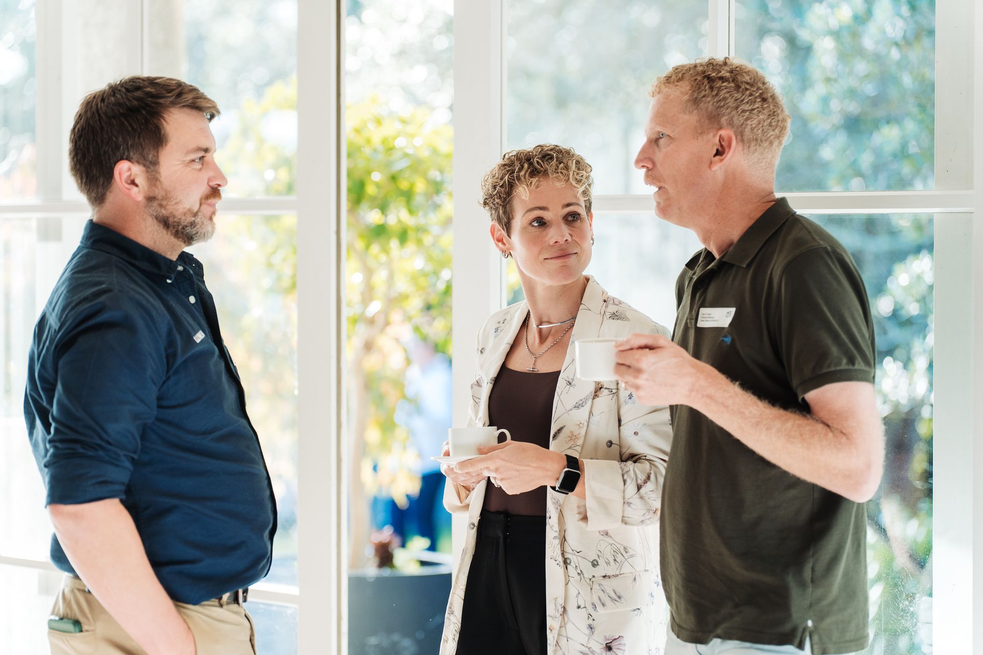 Dobbie engineers in conversation at the ACE New Zealand SME Summit in Auckland, April 2026